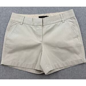 J.Crew Khaki City Fit Chino Shorts 5 Inch Cotton Casual Preppy Size 6 Summer